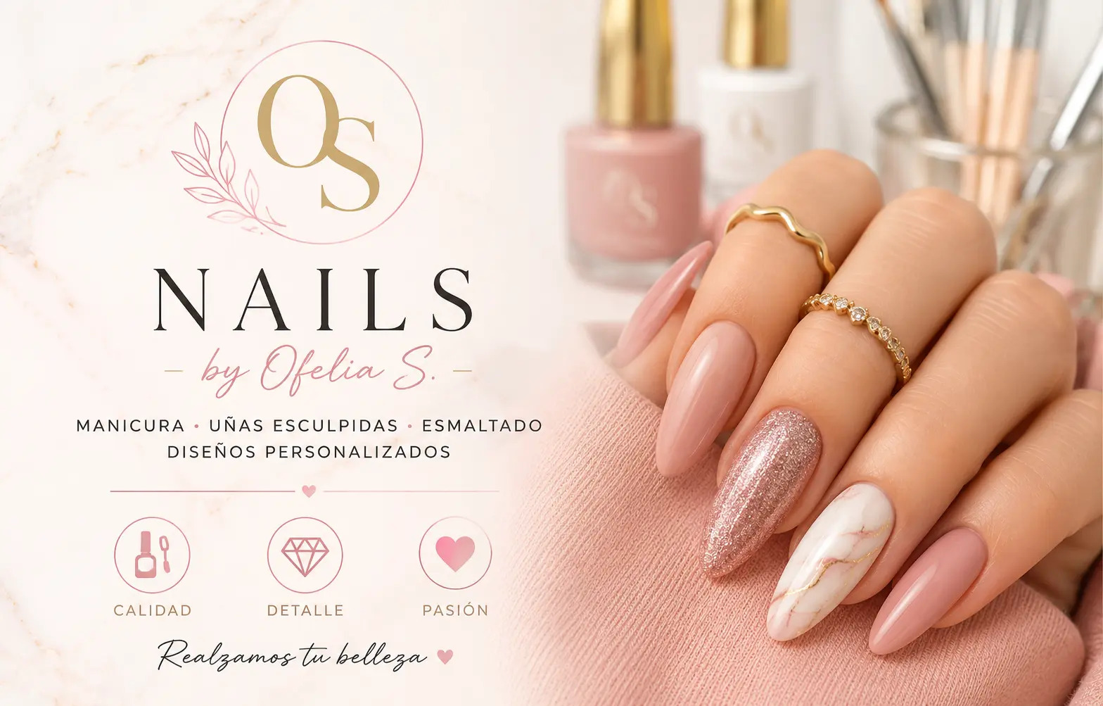 Nails by Ofelia – Uñas acrílicas primer lugar en Google Maps Managua